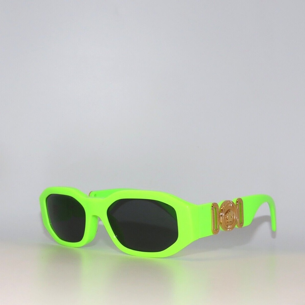 Versace Kids Sunglasses VK4429U 536987 Fluo Green Gray Gold JR 4429